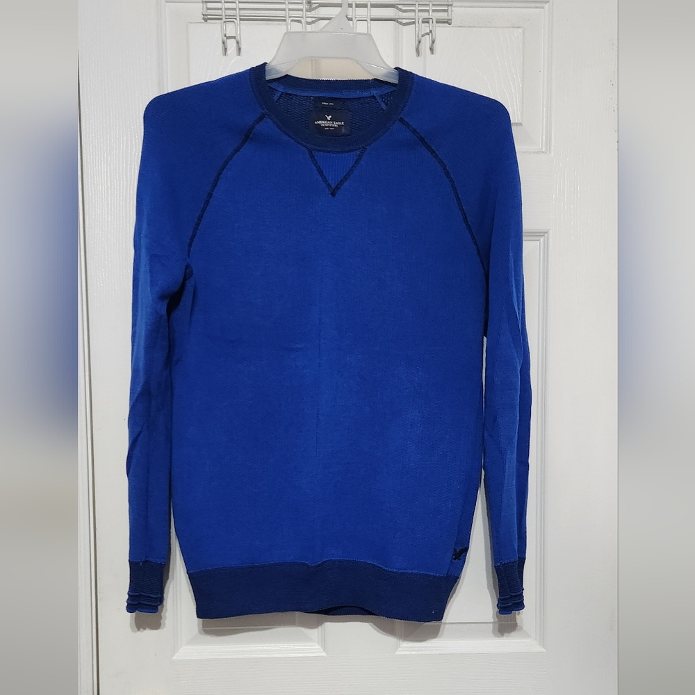 Vibrant Blue Crewneck Sweater